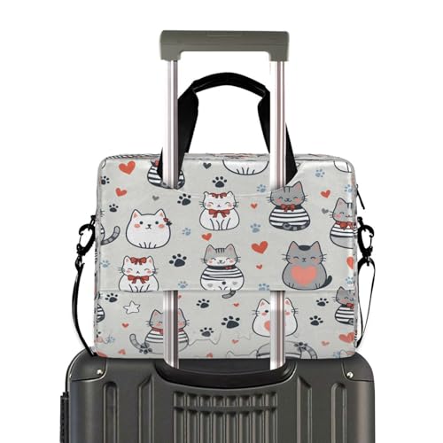 Bolso para laptop con diseño de gatitos y corazones miniatura 4