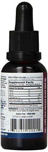 Amazing Herbs Black Seed Cold-Pressed Oil - 1oz