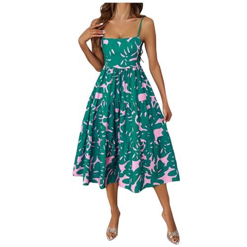 Robe trapeze sans manches style boheme uni fluide et legere