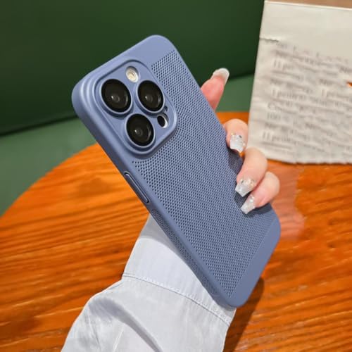 Coque de refroidissement iPhone 14 antichoc mince en PC rigide avec grille