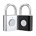 Produktbild Schloss Mit Fingerabdruck, Vorhängeschloss, Mini Schloss, Small Combination Lock USB-Aufladung Biometrisch Hohe Sicherheitsverriegelung für Gym Locker, Gepäck- 2packs