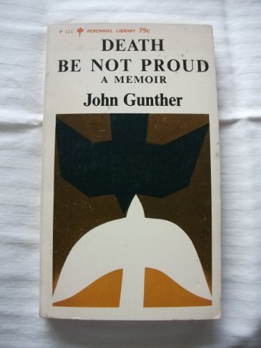 Death Be Not Proud; a Memoir. B000NQB0AU Book Cover