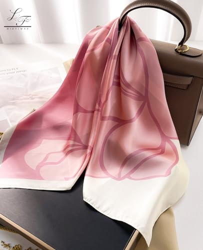 Hioyiwse Satin Bandanas Head Scarf For Women Hair Scarves Accessories Lightweight Fashion Wrap Neck Silk Sleeping Headscarf A8 - Thumbnail 4