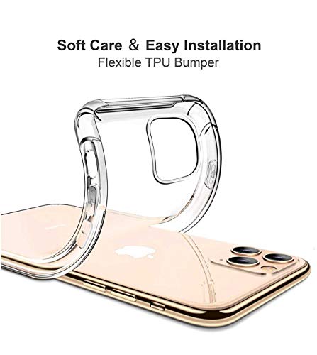 Image of Soft Flexible Silicone Back Cover (Samsung Galaxy A32 5G, Transparent Case + Screen Guard)