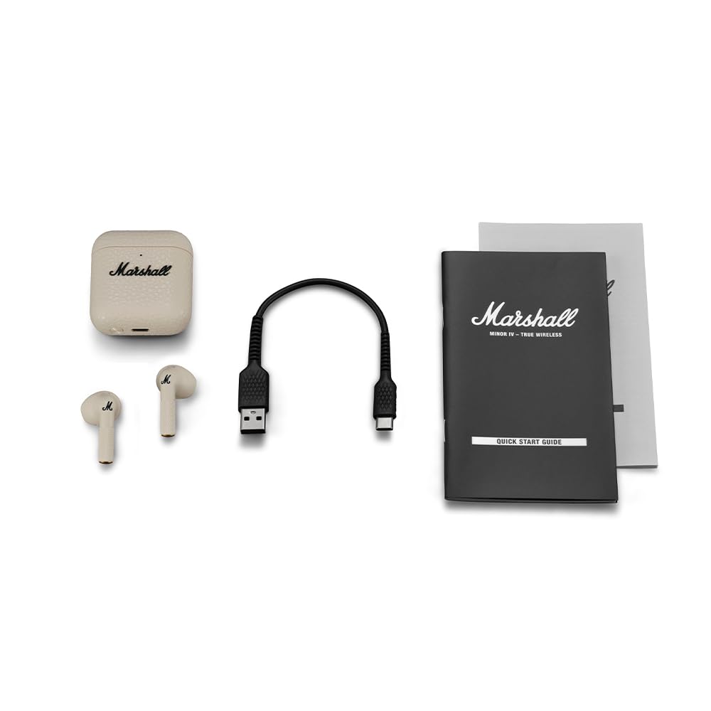 Amazon.co.jp: Marshall 完全ワイヤレスイヤホン Minor IV クリーム