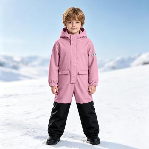 Snow Suit for Kids One Piece Snowsuit Waterproof Windproof Ski Suits - image 6