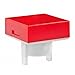 "NKK Switches AT485CC Cap, Non Illuminated, Red, Square, For KB Series"