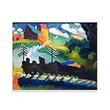 Wassily Kandinsky Canvas Print - Railroad At Murnau Poster - Expressionism Wall Art - Fine Art Oil P