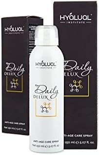 Hyalual Daily Delux - Anti-Ageing Natural Hyaluronic and Succinic Acid Spray - Great for Skin Rejuvenation, Moisturizing, Tones Up (50ml)