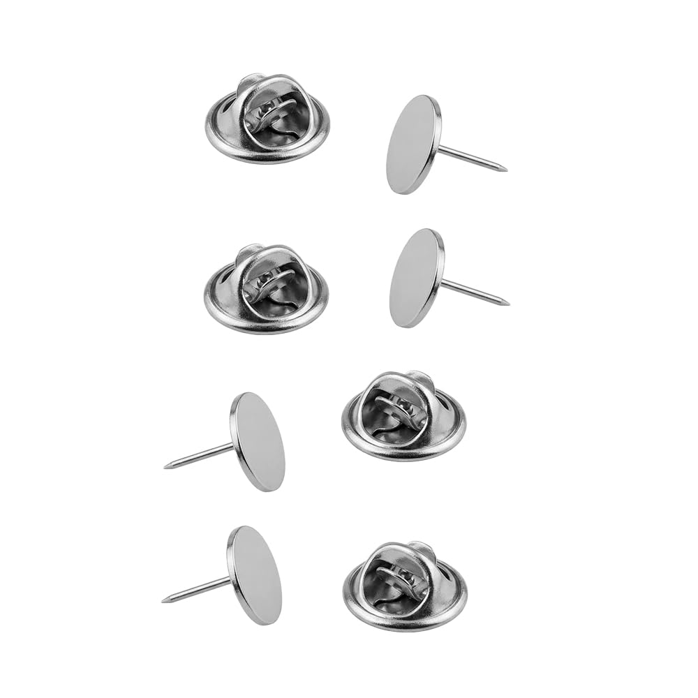 Set of 4 Silver Metal Badge Pin Blank Base – DIY Lapel Pin Brooch Making Supplies-image-42