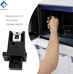 MFG61979001 Microwave Oven Slide Out Hood Locker Assembly Compatible with LG Kenmore 2134466 AGU72990501 AH3618439 EA3618439
