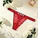 1-2 Pack Custom Name Thongs for Women - Personalized Sexy Lace Thong Underwear, Custom Thong Bikini with His Name - Women's Custom Panties & Custom Personalized Valentine, Christmas Thong Gift