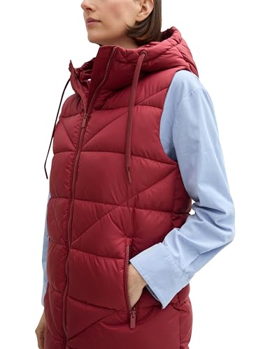Chaleco acolchado de estilo largo para mujer Tom Tailor abrigo sin mangas casual 5