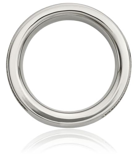 IceCarats Titanium Black Cable Diamond 10mm Wedding Band Ring3