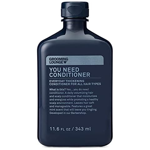 Grooming Lounge You Need Conditioner - Moisturizes and Balances the Scalp - Leaves Hair Soft and Manageable - Cleanses Scalp to Help Create the Optimal Environment for Healthy Hair Growth - 11.6 oz Cover