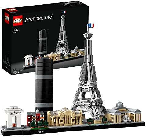 LEGO Architecture Paris Building Blocks for Kids (649 Pcs) 21044, Multicolor
