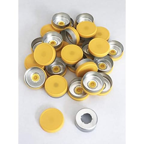 200pcs 20mm Vial Aluminum Plastic caps glass bottle flip off cap Cover