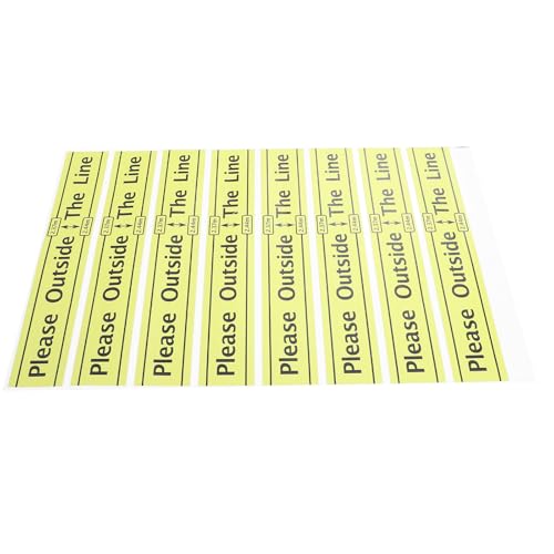 Didiseaon Línea de Aviso para Suelo de Dardos 60x10 Cm, Marcador de Línea Juegos Interiores y Exteriores, 8 Unidades, Accesorio para Dardos y Sala de Juegos