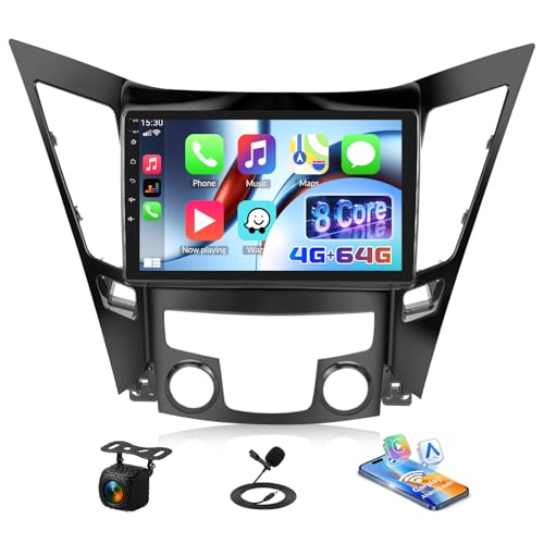 8 core 4G+64G for Hyundai Sonata 2010-2015 Android 15 Car Stereo Qualcomm Chipset 9 inch Touchscreen with Carplay Android Auto Cool Fan Shaderlab Topics 3D Car Model Display Bluetooth 5.1 Custom UI