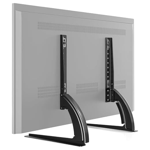 Cocoarm TV-stativ universal höjdjusterbar TV-stativ bord TV stativ stativ fot för LCD LED 32-70 tum maximal belastning 45 kg, svart