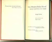 The Modern Italian Novel from Capuana to Tozzi 080930614X Book Cover