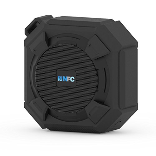 Foho Outdoor Shower Sound Wireless Bluetooth 4.0 Portable Speaker - Black