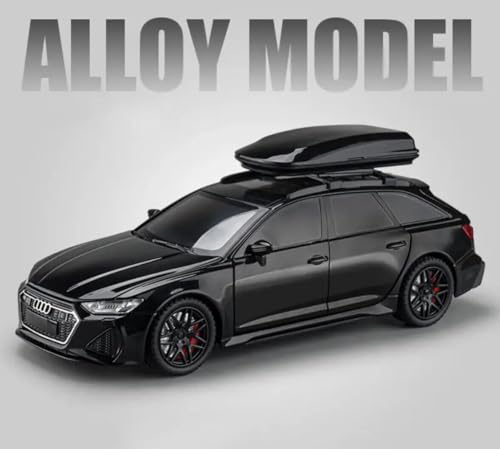 Image of Alokik Enterprise 1:24 Diecast Audi RS6 Metal Pull Back Car with 6 Openable Doors with Sound and Light Toy Decoration car Best Gift Toys for Kids Boys【Colors as Per Stock】