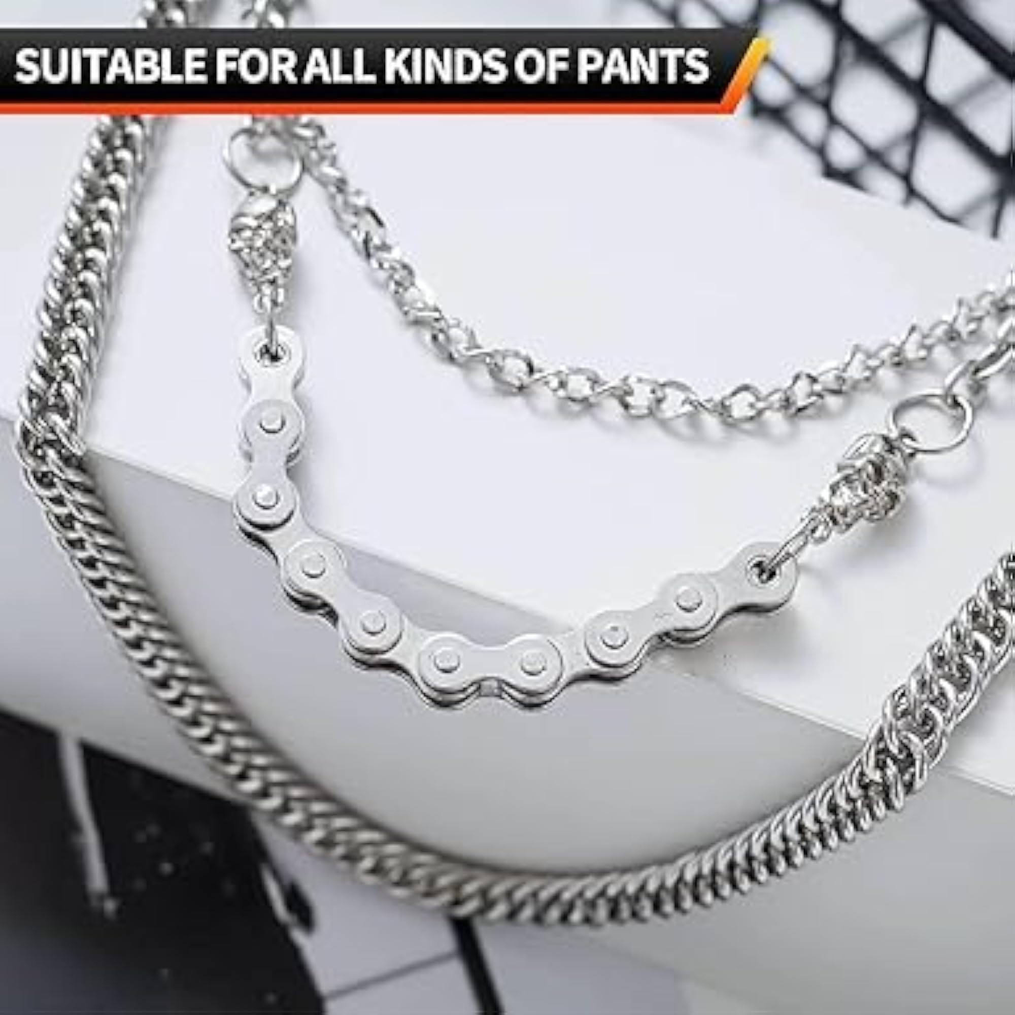 Men's Stainless Steel Wallet Chain Accessory