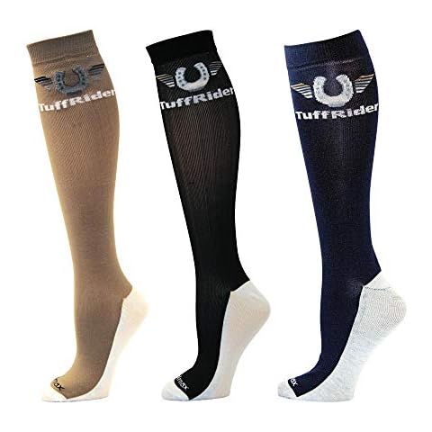 TuffRider Coolmax Boot Socks - 3 pack - Lv/Csmb/Hp Cover