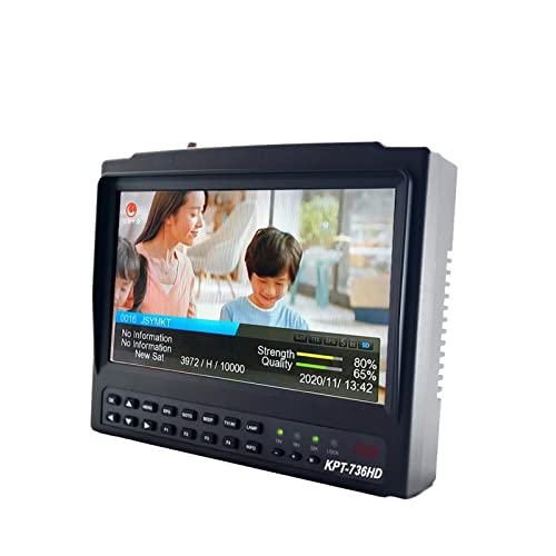 Buscador de señales, Medidor de buscador de satélite KPT-736HD DVB-S2+HEVC H2.65 4K portátil y práctico