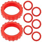 Abaodam Fundas Protectoras para Ruedas de Maletas de Silicona Roja 8 Piezas Tamaño 55X55X15 MM Antirruido y Antideslizantes para Proteger Patas y Suelos Viajes y Uso Diario