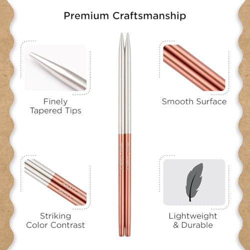 Image of Knitter's Pride Rosemist Normal Interchangeable Circular Needles 5 inch inch (13cm) - US Size 4 (3.5mm)