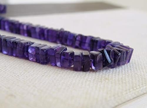 Perles améthyste cube facettée pour créer vos bijoux bohèmes chic fait main
