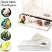 CuaxTume Bird Cage Liners-100PCS-11'' X 20''Disposable Non-WovenBird Cage Tray Liners, Disposable Sheets for Birds,Cages Accessories for Pet Bird Parrot