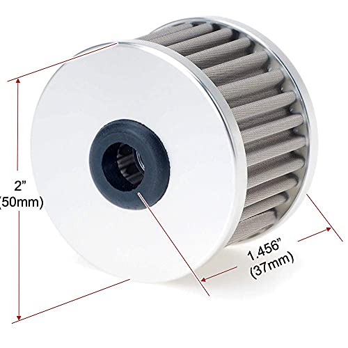 Ape Racing Billet Aluminum Stainless Steel Oil Filter For Dirt Bikes Motorcycle Quad Atv Replace Kn112 Ch6015 15410Kf 520101053 3088036 K520101503, Corrosion Resistance Reusable And High Flow #TOP3