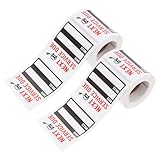 FRCOLOR 2ロール 車用防水メンテナンスステッカー 巻 耐候性強化の自己粘着型サービス期限ラベル 次オイル交換リマインダー 窓貼付け対応で