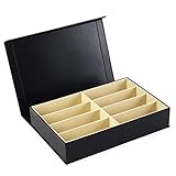 Ein Fach ca. 16,9x5x4,5cm Brillenkoffer 8 Brillen Brillenaufbewahrung Brillenpräsentation Brillenbox