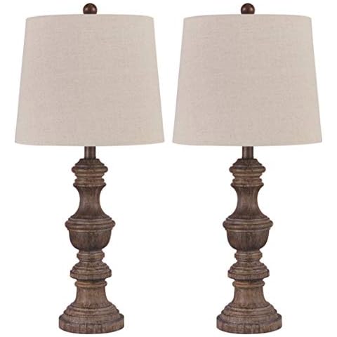 Ashley Magaly Cottage 27.65" Table Lamp, 2 Count Lamps Cover