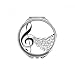Flappg Music Notes Treble Clef Hand Compact Mirror Round Portable Pocket Glass