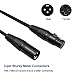 WorldLite 6.5ft DMX Cable, 10PCS 2m DMX Signal Cables Signal Wires, 3-Pin XLR Male to Female Stage Light Cable with Metal connectors, Connection for DMX512 Stage & DJ Lighting fixtures