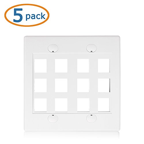 Cable Matters 180096x5 insertos keystone jack cat6a rj45 para rack y panel 2
