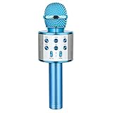 Toys for 3-12 Year Old Boys Girls, Fricon Portable Bluetooth Wireless Microphone Karaoke Machine with Speaker for Kids Age 5-10 Birthday for 3-12 Year Old Boys Girls