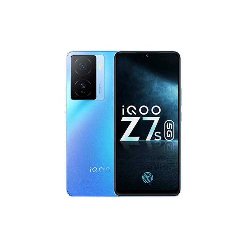 iQOO Z7s 5G by vivo (Norway Blue, 6GB RAM, 128GB Storage) | Ultra Bright AMOLED Display | Snapdragon 695 5G 6nm Processor | 64 MP OIS Ultra Stable Camera | 44WFlashCharge