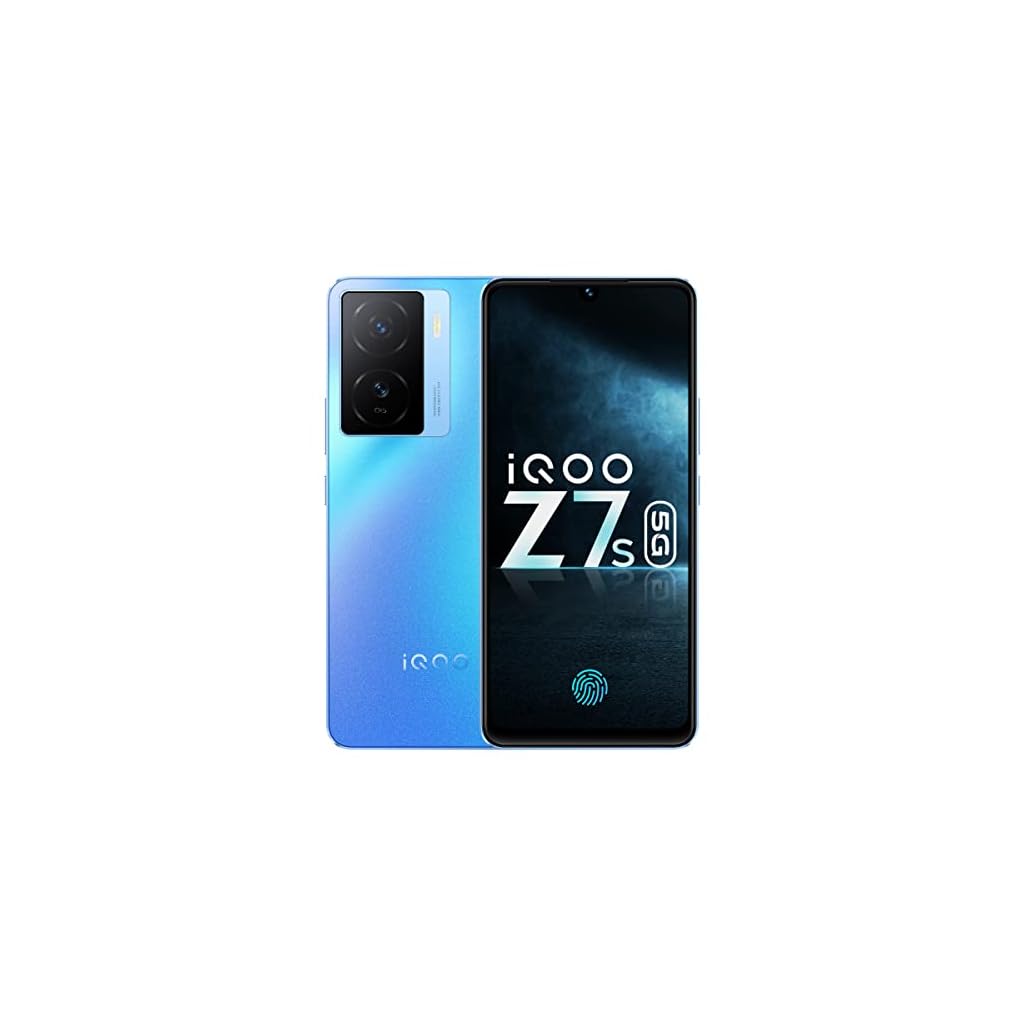 iQOO Z7s 5G by vivo (Norway Blue, 6GB RAM, 128GB Storage) | Ultra Bright AMOLED Display | Snapdragon 695 5G 6nm Processor | 64 MP OIS Ultra Stable Camera | 44WFlashCharge