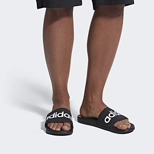 Image of adidas,mens,Adilette Comfort,Black /White /Black,12