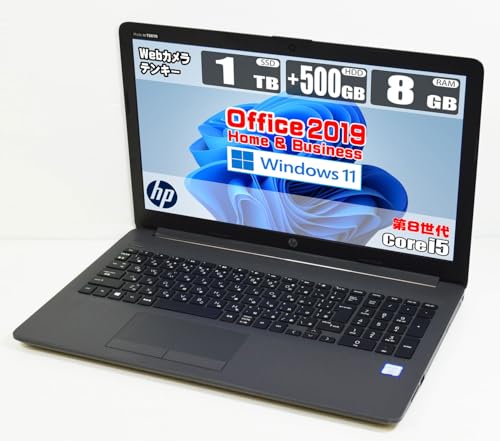 �y�����ςݕi�z ��8���� Core i5 8265U / 8GB / SSD 1TB + HDD 500GB / MS Office 2019 / Windows 11 / Web�J����/Wi-Fi/Bluetooth/�e���L�[/HD 15.6�C���` / 