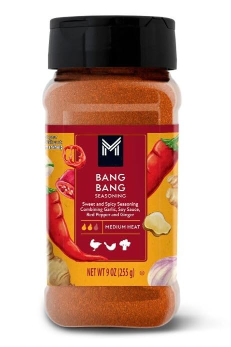 M.M. Bang Bang Sweet & Spicy Seasoning & Sauce Mix, 9 oz, Medium Heat, Bold Blend with Garlic, Chili, Soy Sauce, and Paprika