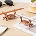 2 Pack Desk Crab Pen Holder, Creative Weightlifting Crab Pencil Stand Holder, Desk Organizers and Accessories, Cute Office Decor for Small Items at Home, School, Studio (Red)