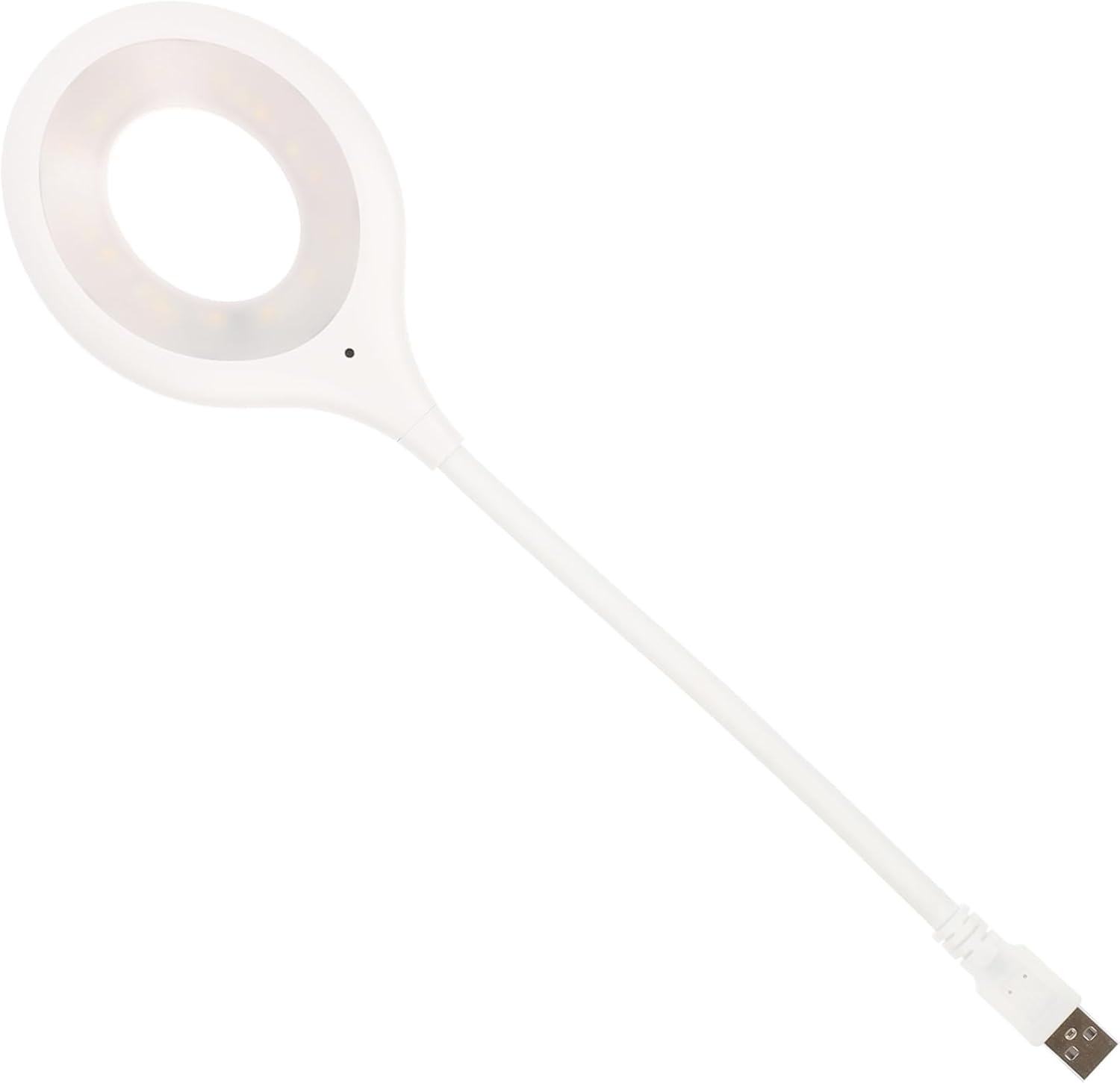 Voice Activated USB Gooseneck Lamp Flexible Bedside Reading Light Dimmable Night Stand Lamp for Bedroom Computer Desk USB Powered