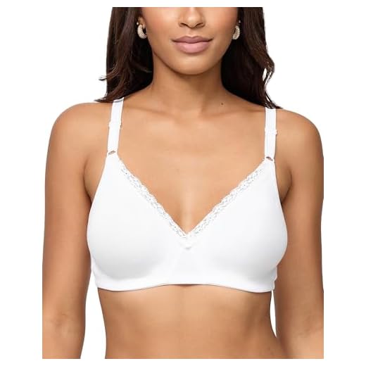 Nur Die Damen Cotton Lace Bra BH, Weiß, 95B EU